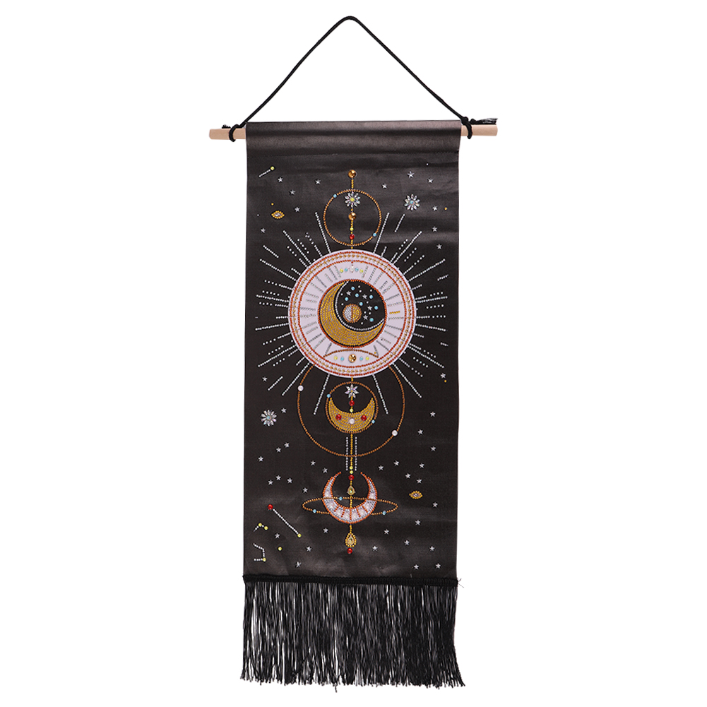 

Sun Moon with Scroll Tassel - Special Shaped Diamond Painting - 30*70CM (Big Size), 501 Original