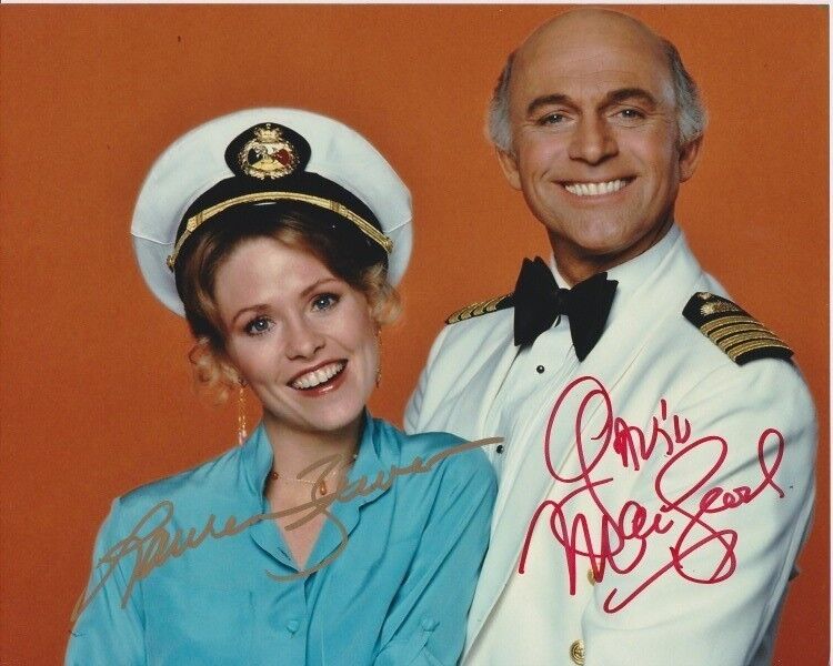 GAVIN MACLEOD & LAUREN TEWES signed autographed THE LOVE BOAT Photo Poster painting