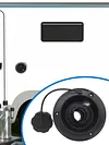 Plastic Gravity Fresh Water Fill Hatch Inlet for RV Camper Trailer Caravan Parts