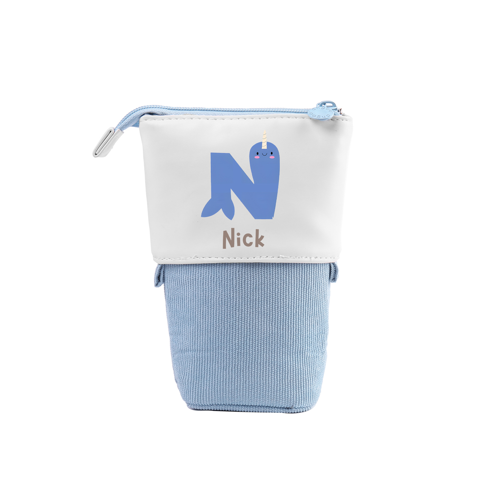 Personalised Pencil Case Custom Name & Letter Animals Pen Pouch Back To School Gift for Kids-Jessemade AU