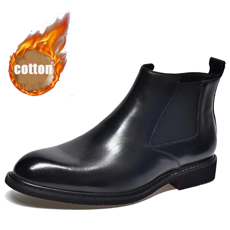 Chelsea Cowhide Men's High Top Boots DANRRIO.COM DANRRIO