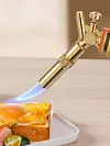 Blow Torch Lighter Brass with Adjustable Flame for BBQ Baking Brulee Creme Craft