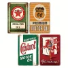 4pcs - Vintage Metal Signs(8*12Inch/12*16Inch) - Gas