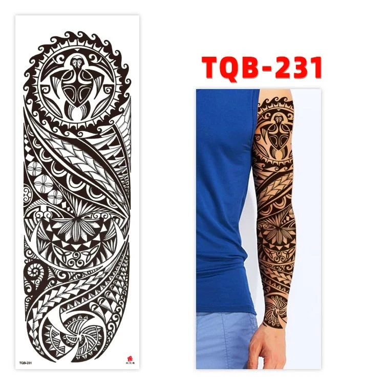 Temporary Tatoo Tattoo for Woman Tattoo Stickers Arm Tattoo Big Sleeve Men and Women Personality Tiger Leopard stickers