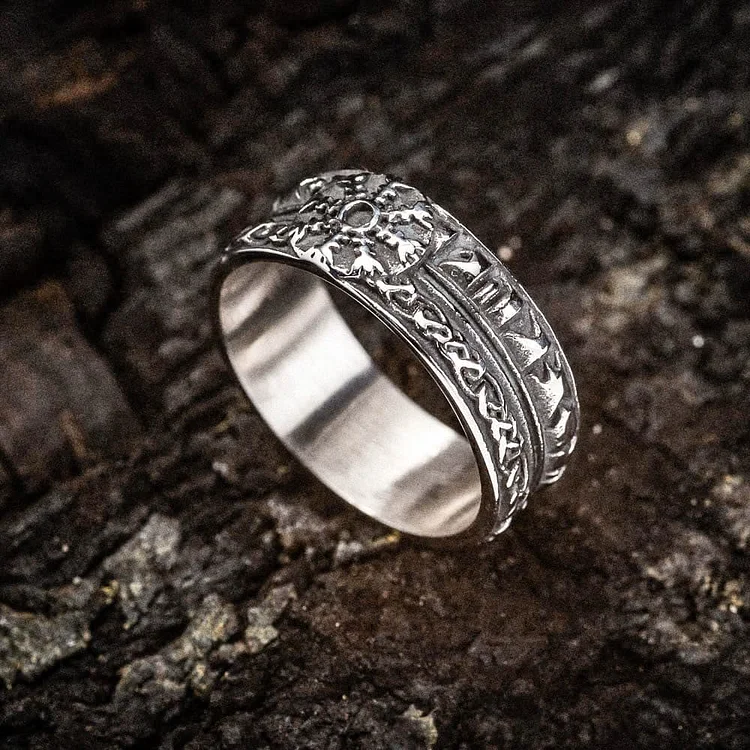 Helm Of Awe Stainless Steel With Celtic Design Ring