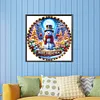 uk.everydayedeals Diamond Painting - Round AB Drills - Xmas Snowman(45*45cm)