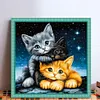 Magic Cat-11CT Stamped Cross Stitch 40*40cm tapestrymarket