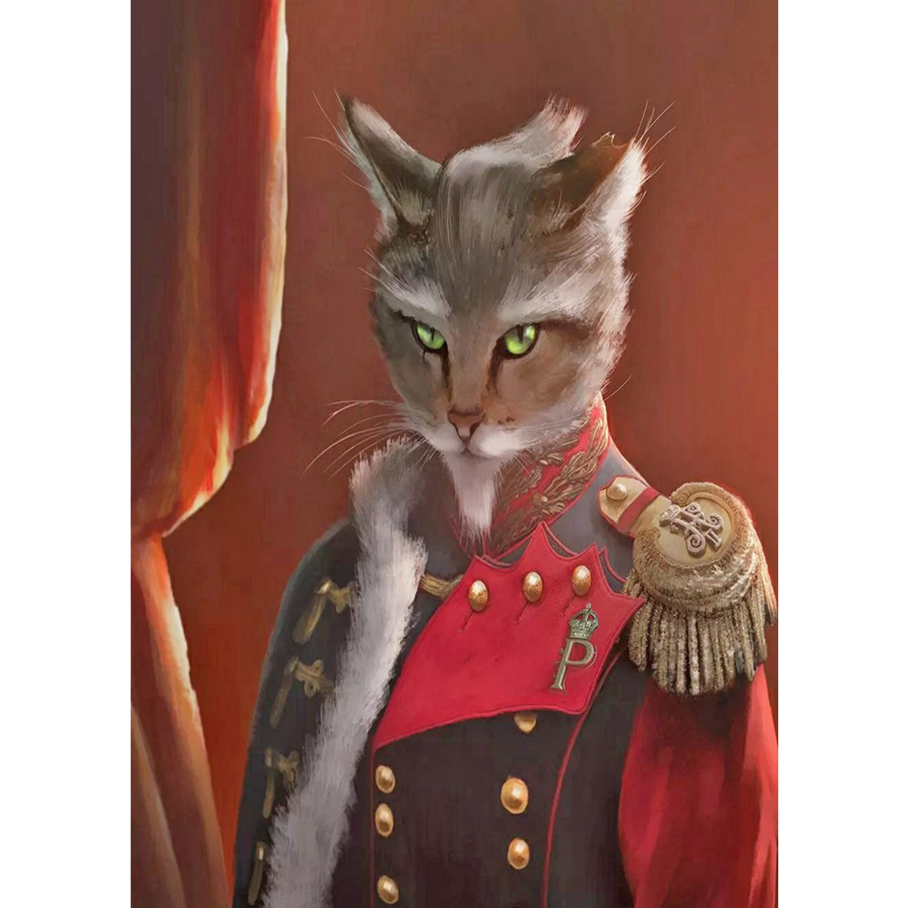 

Royal Pet Cat - Round Drill Diamond Painting - 30*40CM, 501 Original