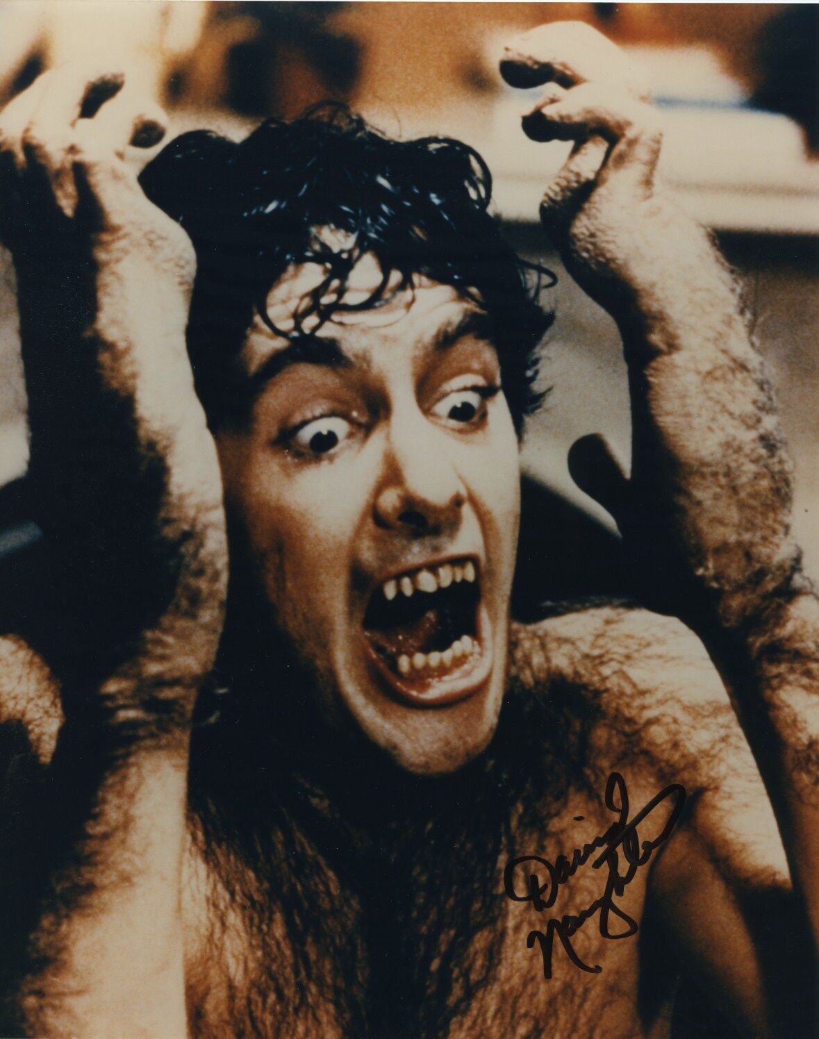 DAVID NAUGHTON SIGNED AUTOGRAPHED Photo Poster painting AMERICAN WEREWOLF IN LONDON