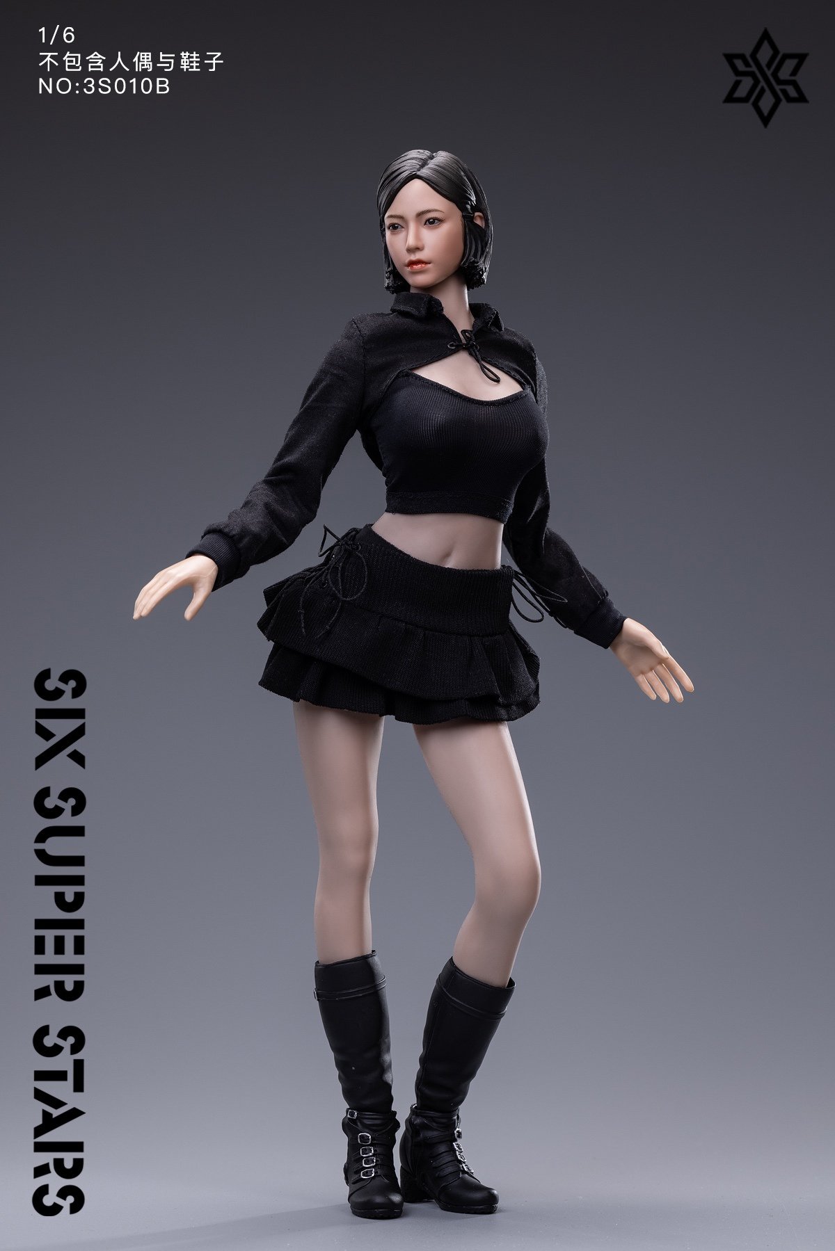 IN-Stock 1/6 3STOYS 3S010 Retro Black and white clothes set-shopify