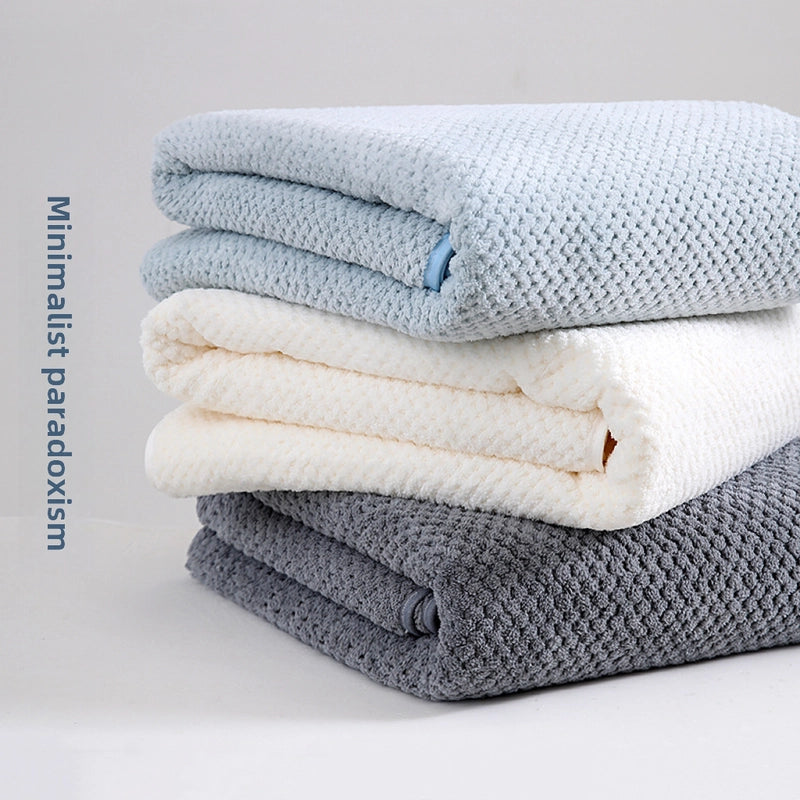 Pineapple Big Bath Towel Thickened Water Absorbent Quick-drying Beach Towel Coral Fleece Bath Towel Cotton Household Adult Bath Towel