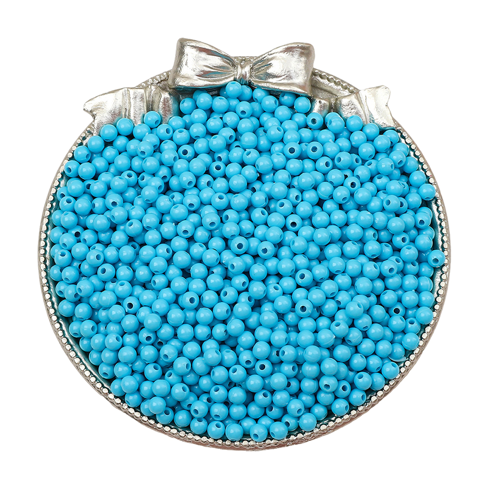 1800Pcs 3mm Acrylic Beads Decorative Craft Beads Small Beads for DIY Crafts (19)