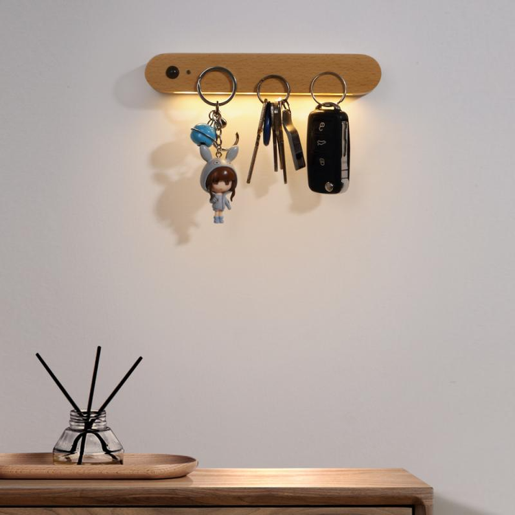 Wood Wall Magnetic Key Holder 