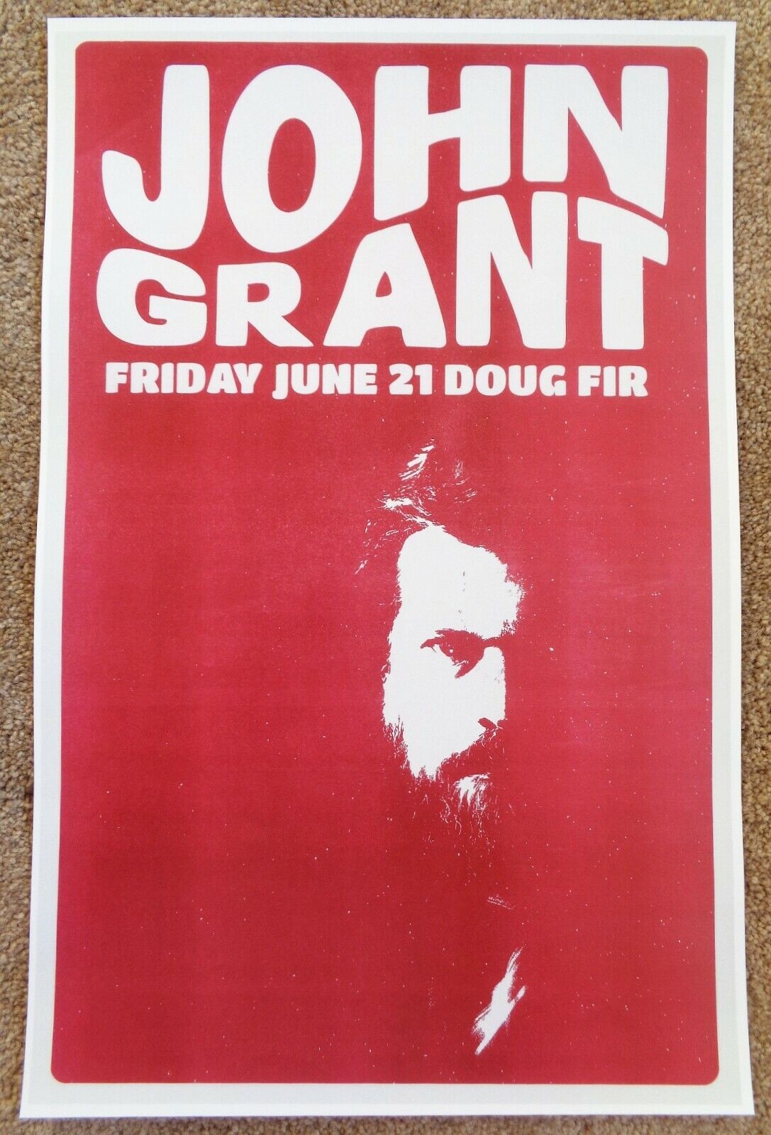 JOHN GRANT of The Czars 2013 POSTER Gig Portland Oregon Concert