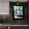 Bulma & Android 18 Decorative Painting - Dragon Ball Decorative Painting - JuZi Studio