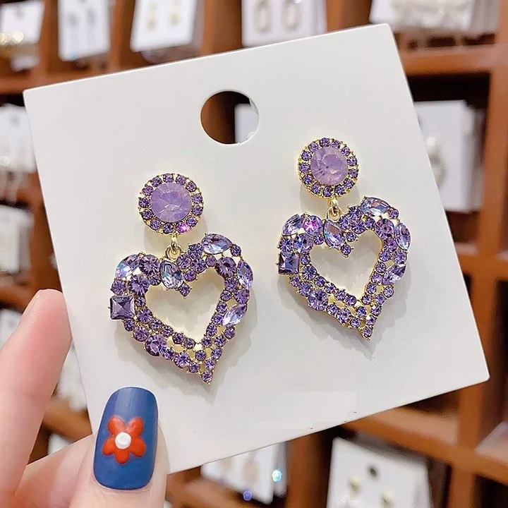 Purple Heart Earrings | IFYHOME