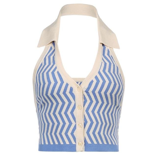 BELLA VINTAGE HALTER TOP Kiss Kiwi August Lemonade