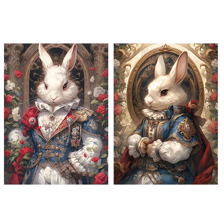 Alice Bunny - 11CT Stamped Cross Stitch(50*65cm)