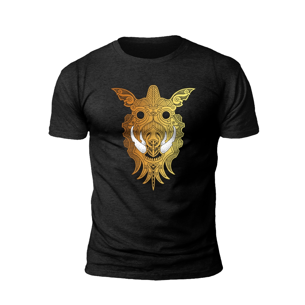 Golden Viking Mask T-Shirt