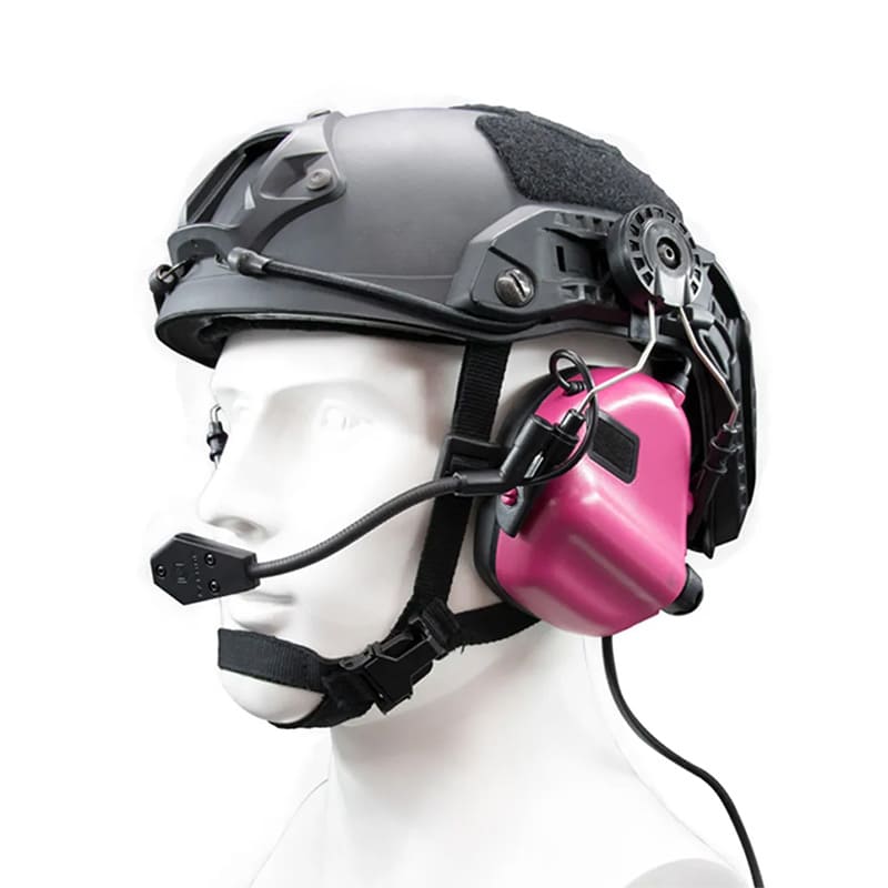 Pickup Noise Reduction Version Fifth Generation Chip Tactical Headset with ARC Rail Adapter Hearing Protection with Gel Ear Pads 