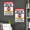 2pcs - No Trespassing Dog - Vintage Metal Signs(8*12Inch/12*16Inch) - Warning