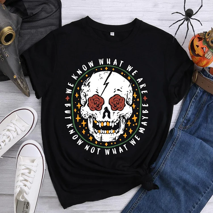 Skeleton Rose Halloween T-Shirt-07347