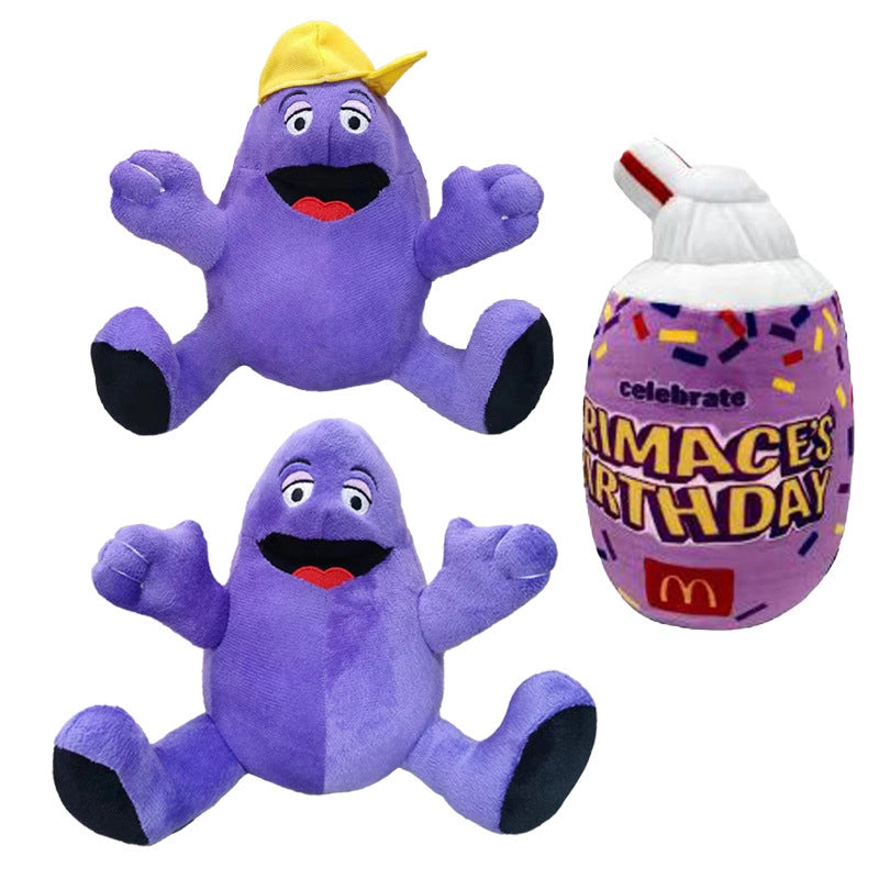 New McDonald’s Toy Game Milkshake GRIMACE Yellow Hat Toy In Stock