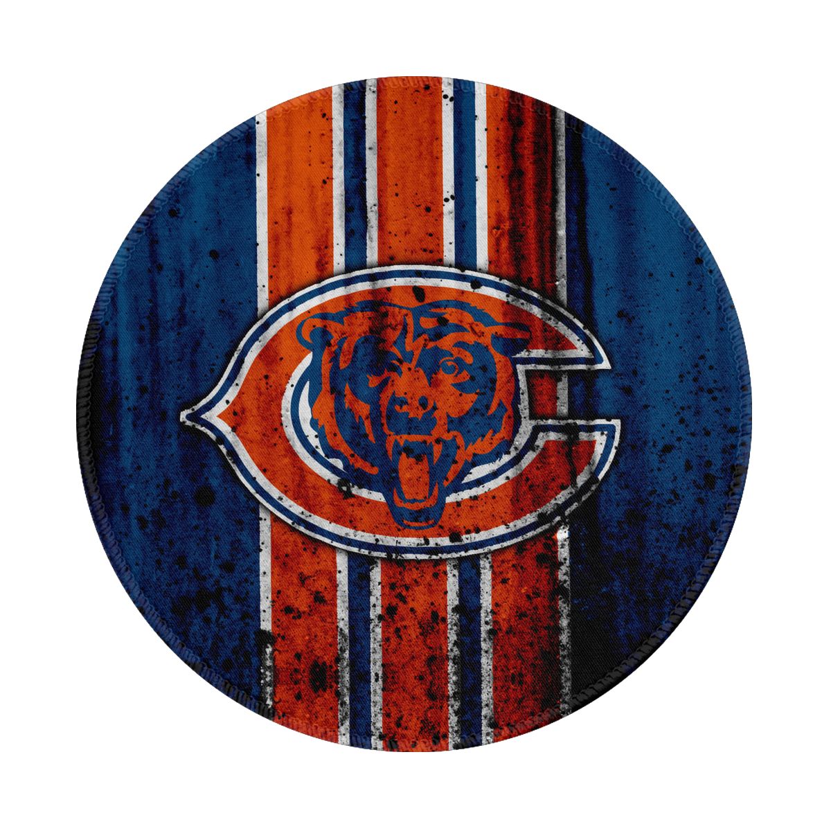 Chicago Bears Dirt Logo Round Non-Slip Thick Rubber Modern Gaming Mousepad
