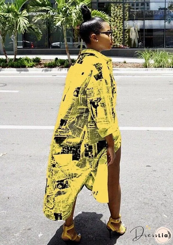 long sleeve plus size cotton letter print for women casual loose spring autumn shirt dress