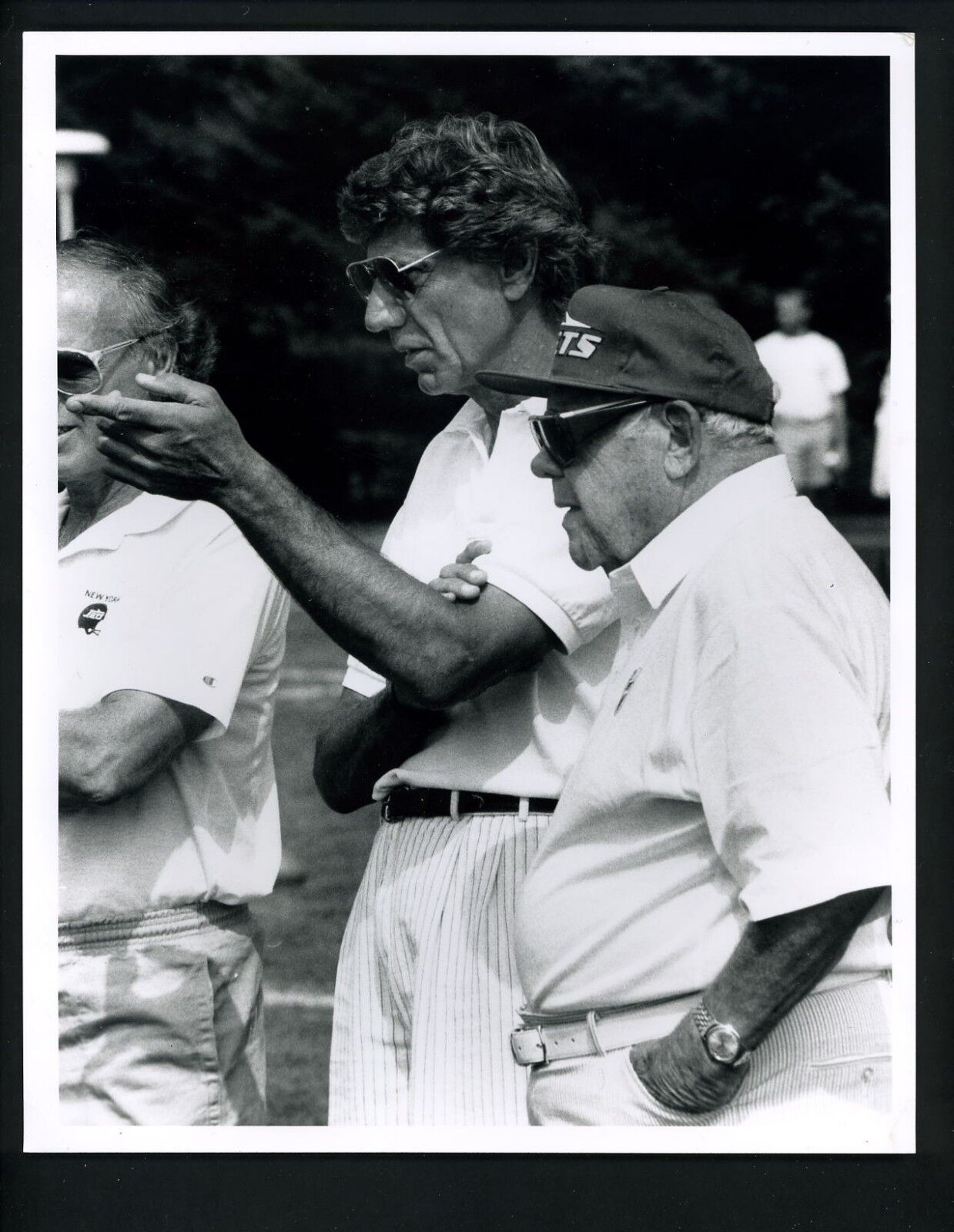 Joe Namath & Weeb Ewbank 1992 Press Original Photo Poster painting by Bob Olen New York Jets