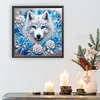 Diamond Painting-DIY Crystal Rhinestone Snowy Wolf