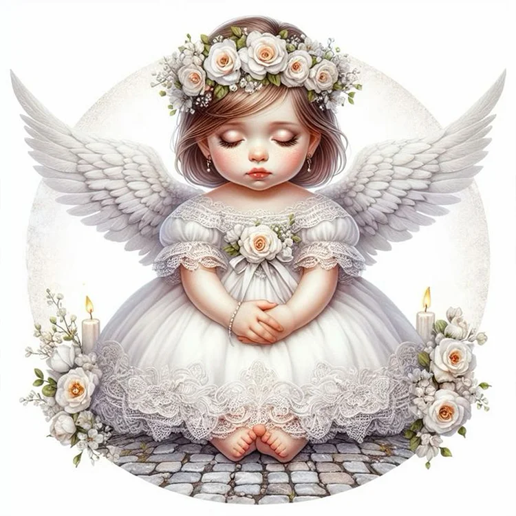 Angel Child  - Full Round - Diamond Painting(40*40cm)