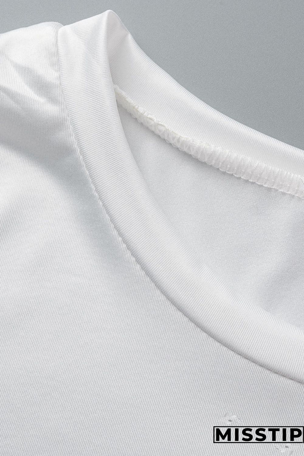 Black White Casual Street Print Tassel Patchwork O Neck Plus Size Two Pieces