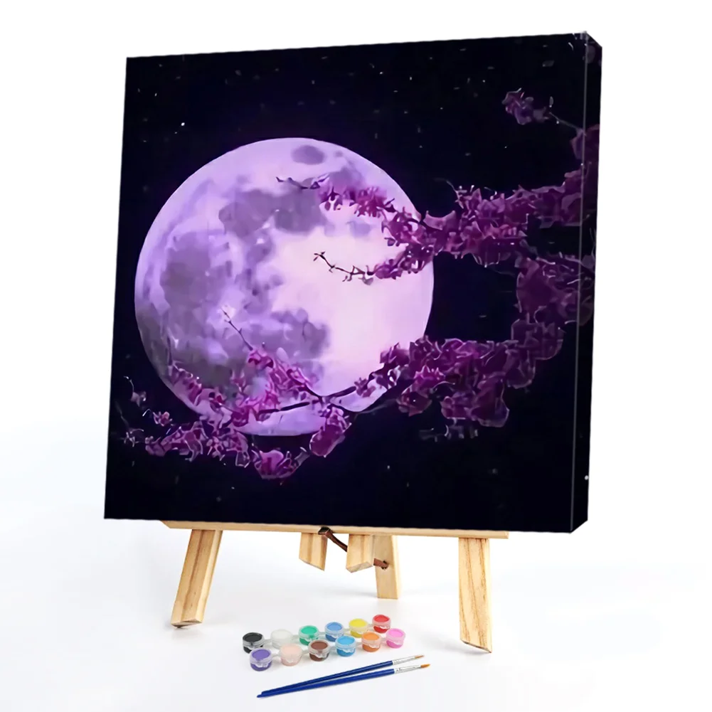 Purple Moon - Paint By Numbers(40*40CM)