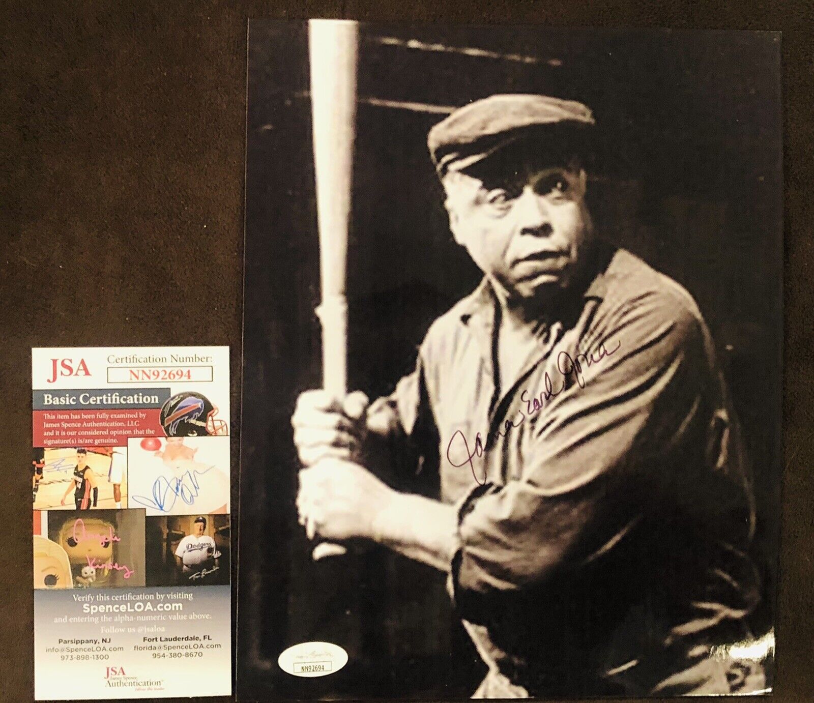 James Earl Jones Signed Baseball 8x10 Photo Poster painting Autographed ACTOR JSA COA Rare