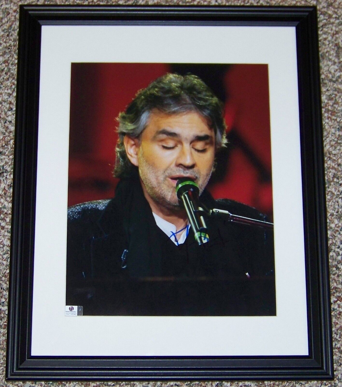 FLASH SUPER SALE! Andrea Bocelli Signed Autographed 11x14 Photo Poster painting GA GV GAI COA!