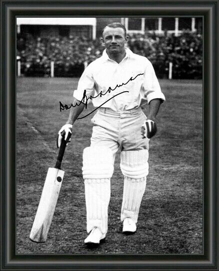 DON BRADMAN - CRICKET Signed A4 Photo Poster painting POSTER - HIGH GLOSS PRINT