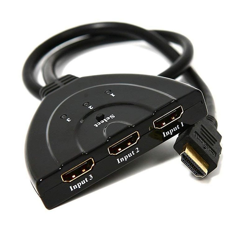 3Ports HDMI Splitter Cable 1080p Multi Switch Switcher Splitter Selector Hub Box
