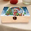 5D DIY Diamond Painting Handmade Wood Storage Box Crystal Storage Case (Deer)