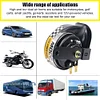 12V Air Motorcycle Horn Loud Car Horn 130dB 510hz Single-tone for Motorcycle Car