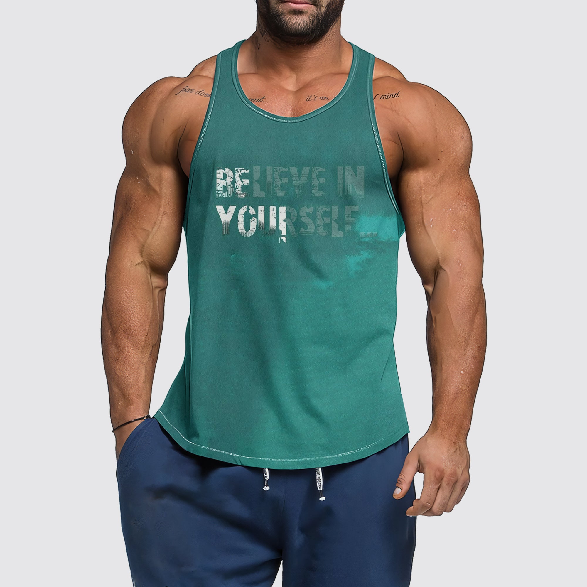 Ultimate Gym Tank Top for Men: Stay Cool and Comfy During Intense Workouts- AA06223