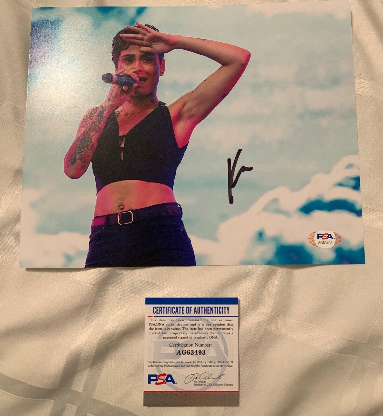 kehlani Signed 8x10 Photo Poster painting PSA/DNA Singer