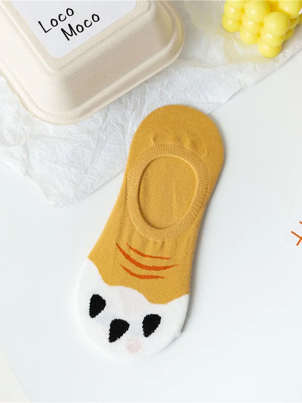 VChics Cat Claw Printed Short Socks