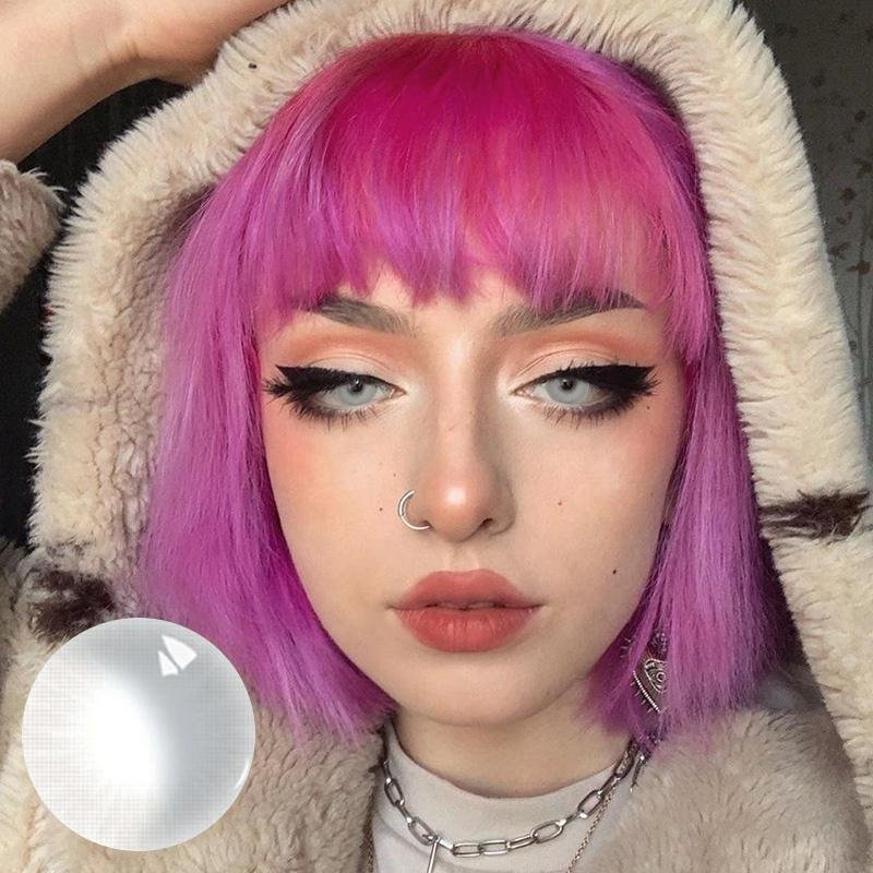 Candy white (12 months) contact lenses