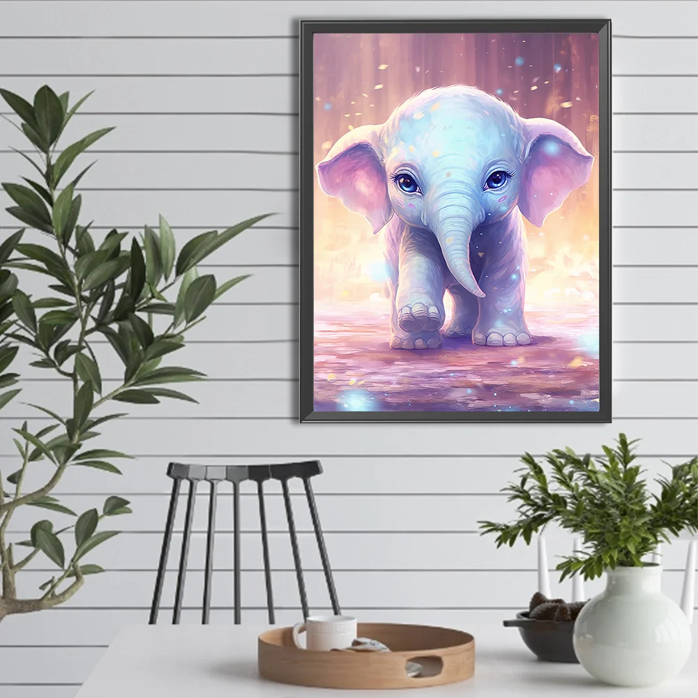 Diamond Painting - Full Round Drill - Elephant(Canvas|30*40cm)