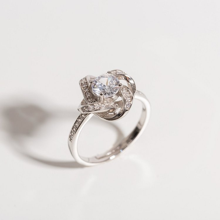 'Knotted Love' Sterling Silver Ring