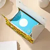 (24cm)Diamond Art Tissue Box DIY PU Napkin Cover for Home(Sunflowers and mom)