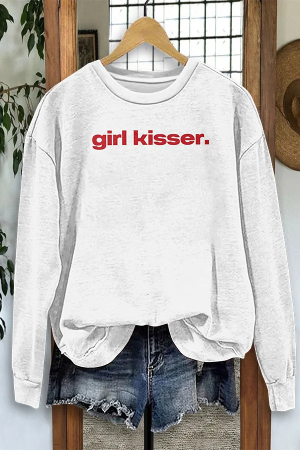 Girl Kisser Trendy Sweatshirt