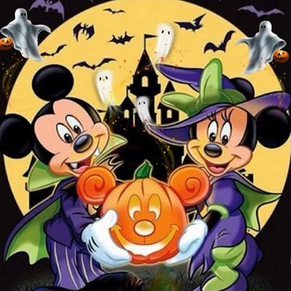Diamond Painting - Full Round Drill - Halloween Mickey Mouse(Canvas|30*30cm)