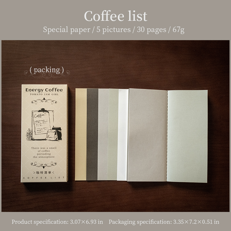 Material Paper Book - Paper Cafe Series Vintage Texture Coffee Landscape 